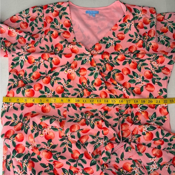 Draper James Dress Size 16 Apple Blossom Wynonna Wrap Dixie Rose Short.  #58 - Picture 11 of 11